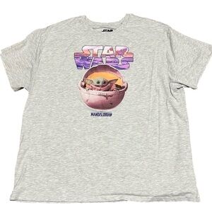 MANDALORIAN Baby Grogu Star Wars Top (Sz 3x)